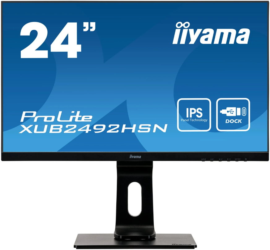 Монитор Iiyama 23.8″ ProLite XU2492HSU-B1 черный IPS LED 5ms 16:9 HDMI M/M матовая 250cd 178гр/178гр