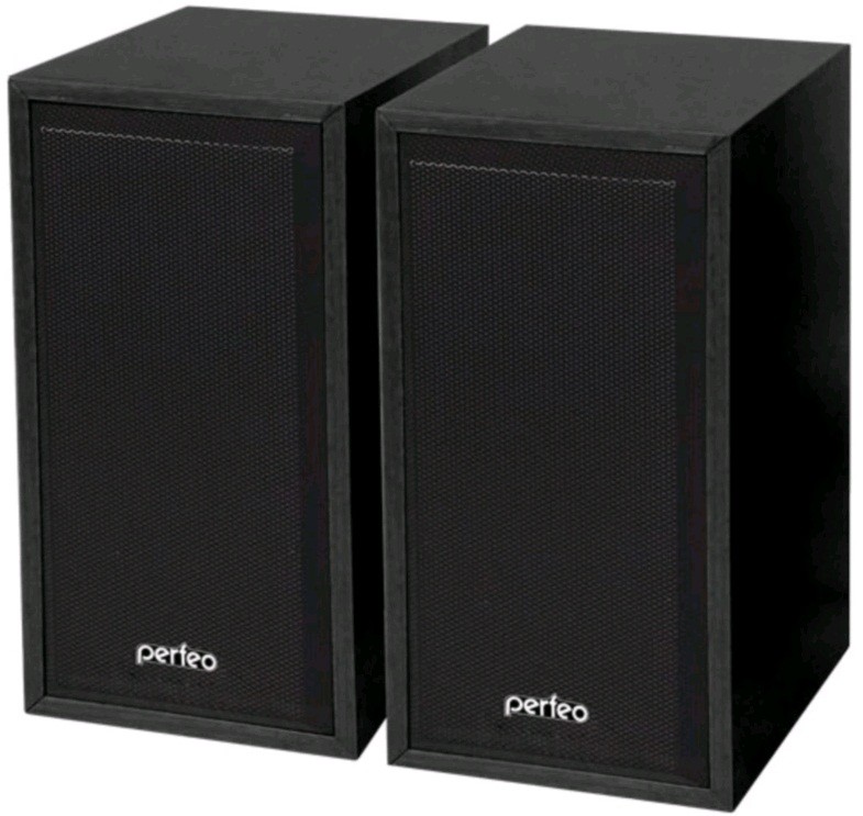 Колонки Perfeo «Cabinet» 2.0, мощность 2х3 Вт (RMS), чёрн дерево, USB (PF-84-BK)