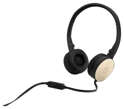 Наушники HP Stereo 3.5mm Headset H2800 Black and Gold
