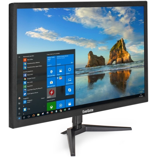 Монитор 24″ ExgeteGate EB2400A VA 1920×1080, 75гц, 5 мс, 16:9, 250кд/м2, 1xVGA, черный