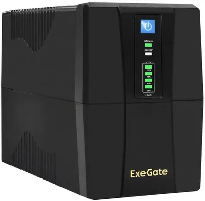 ИБП ExeGate EX292786RUS Power Back BNB-1000.LED.AVR.2SH.RJ.USB <1000VA/550W,LED, AVR, 2*Schuko, RJ45