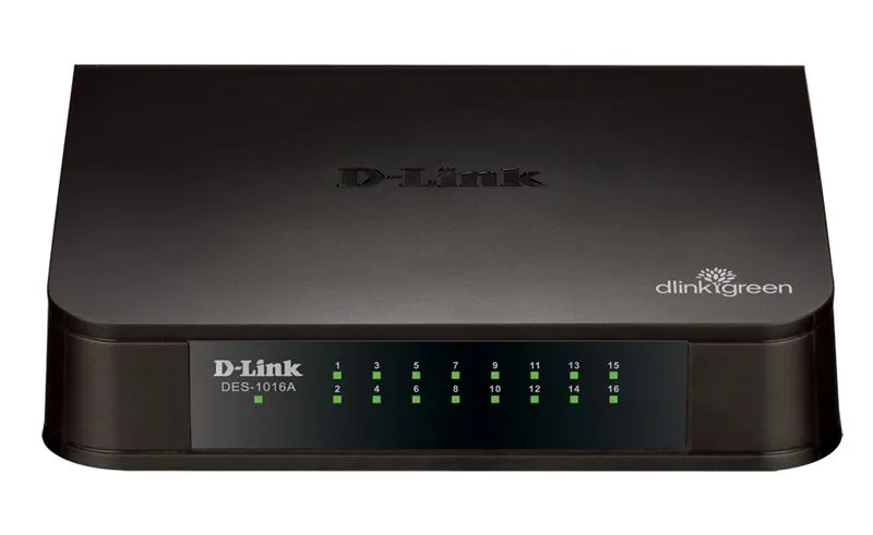 Неуправляемый коммутатор с 16 портами D-Link DES-1016A/E2A 10/100Base-TX и функцией энергосбережения
