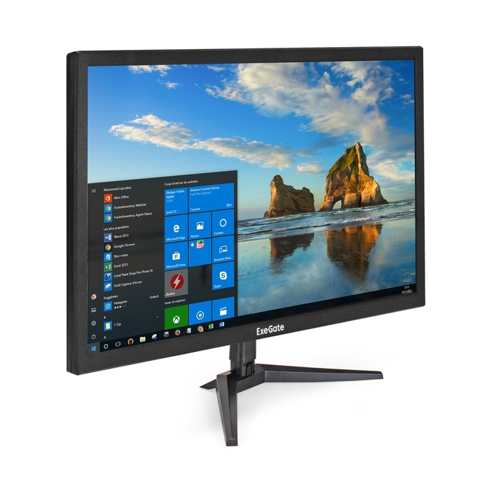 Монитор 24″ ExeGete EB2400 TN+film 1920×1080, 16Гц, 5мс, 16:9, 200кд/m2 1xVGA, черный